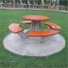 Rcc Circular Table With Four Benches