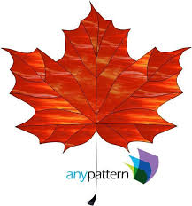 maple leaf stained glass pattern