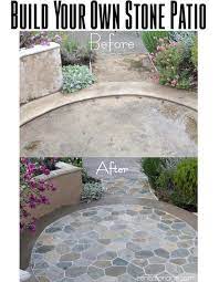 how to build your own stone patio