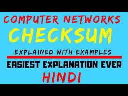 Several network protocols use checksums to ensure data integrity. Checksum Computer Networks Error Detection Method Explained With Examples In Hindi Youtube