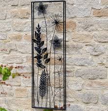 Metal Framed Flower Wall Art 30 X 91