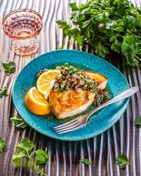 swordfish with lemon and caper sauce