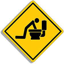 Amazon.com: Caution Sign Shaped Person Puking in Toilet Bowl Sticker (Funny  Party Drunk Gag Puke Sick) : Everything Else