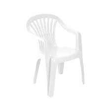 White Plastic Garden Chairs Low Back