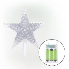 Alpine Flashing Star Tree Topper With