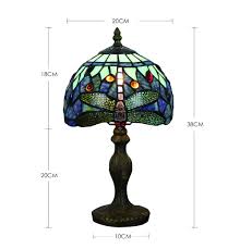 Amazon Com Vintage Tiffany Table Lamps Blue Dragonfly 8
