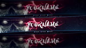 Free Gfx Free Gaming Youtube Banner 2017 Psd Template Reupload