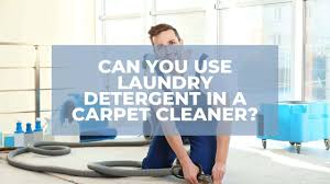 laundry detergent in a carpet cleaner