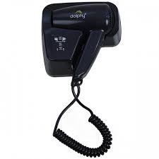 Wall Mounted Hair Dryer Black Dphd0018