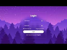 login form in html css you