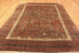 silk antique persian heriz area rug