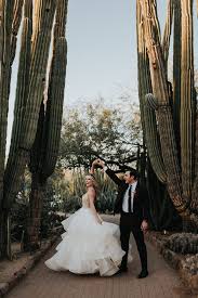 gold desert botanical garden wedding