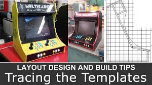 bartop arcade cabinet layout design and