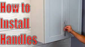 install cabinet door handles pulls