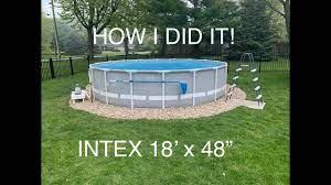 INTEX pool, setup and first impression! - YouTube