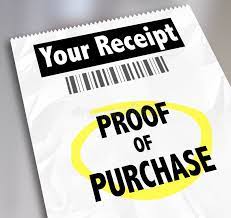 Proof Of Purchase Your Receipt Buying Products Store Barcode Stock  gambar png