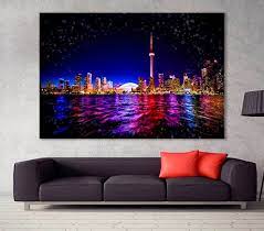 Night Toronto Cityscape Canvas Toronto