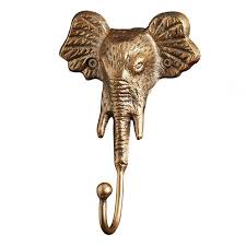 Gold Metal Elephant Hook