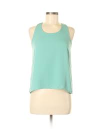 Details About Papermoon Women Blue Sleeveless Blouse Xs Petite