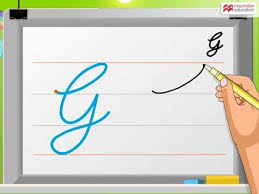 cursive writing capital letter g