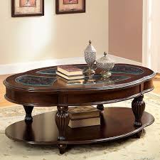 Wood Oval Coffee Table