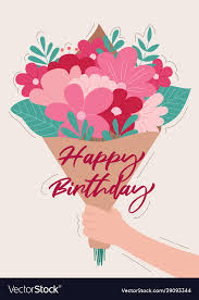 happy birthday greeting card with
