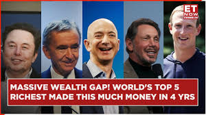 wealth gap widens top 5 richest men