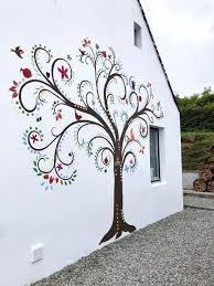 Outdoor Garden Exterior Wall Mural Painting