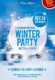 Winter Party Free Club And Party Flyer Psd Template Free