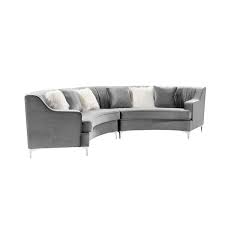 Polyester Curved Sectional Sofa