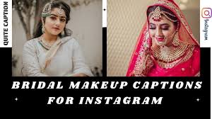 bridal makeup captions for insram