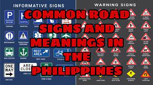 most common road signeanings in