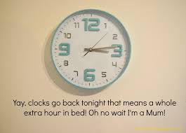 Clocks Going Back And Young Children