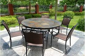 Stone Outdoor Patio Dining Table For