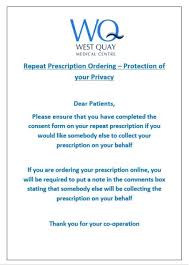 West Quay Medical Centre How To Order Your Repeat Medications From
