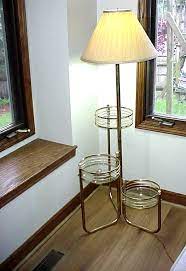 Floor Lamp Plant Stand Gold Level