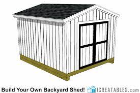 10x12 Shed Plans Gable Shed Storage