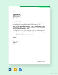 formal business invitation letter in