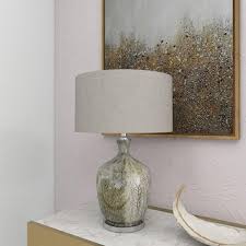 Zimlay Silver Glass Glam Table Lamp 83831
