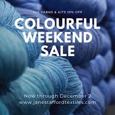 November 28th Newsletter Jane Stafford Textiles
