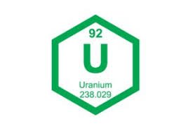 periodic table uranium element grafik