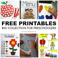 Big Collection Of Free Preschool Printables For School And Home