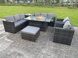 Fimous 9 Seater Outdoor Rattan Garden