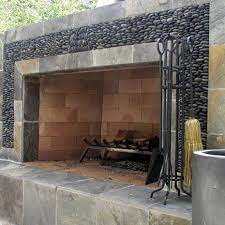 Slate Outdoor Fireplace Surround