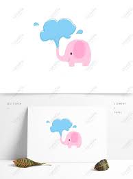 卡通大象象噴水對話氣泡框PSD圖案素材免費下載- Lovepik