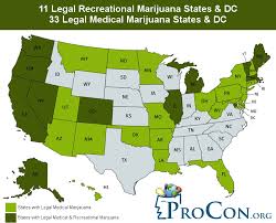 Legal Recreational Marijuana States And Dc Recreational