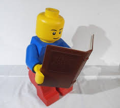 Lego Barnes and Noble Store Display Large Scale Minifigure with Book in  sitting position - Minifigure Price Guide