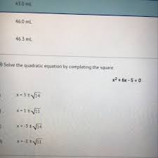 Solve The Quadratic Equation By