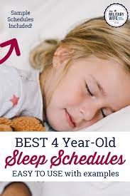 best 4 year old sleep schedules easy