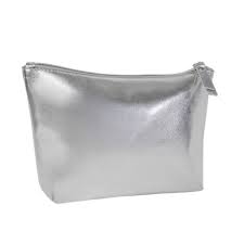 silver color pu leather silver makeup